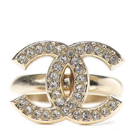 chanel cc crystal ring